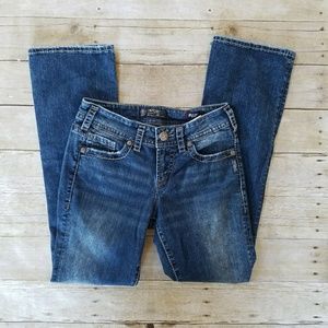 Silver Suki mid slim blue denim jeans, size 28